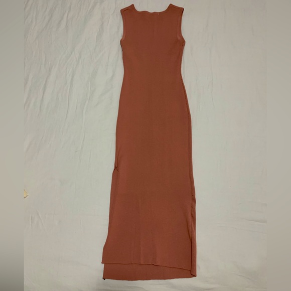 NWT Bodycon Midi Dress W Calf Slit Size L - Picture 2 of 5